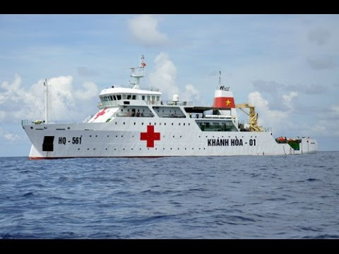 Về thông số kỹ thuật, tàu bệnh viện 561 của Hải quân Việt Nam có chiều dài 70,62 mét, rộng 13,22 mét và trọng tải 2.068 tấn. Nguồn ảnh: Tube.