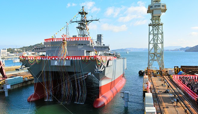 Sau khi hạ thuỷ tàu săn ngầm Aki, đóng góp quân sự ngày càng tăng của Nhật Bản cho liên minh quân sự Mỹ - Nhật ở Thái Bình Dương đã trở nên rõ ràng. Nguồn ảnh: Commons.