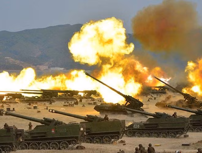 Pháo binh Hàn Quốc tuy hiện đại hơn, nhưng lại thua cả về tầm bắn cũng như mật độ hỏa lực.