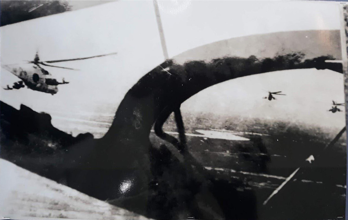 Hinh anh truc thang Mi-24A Viet Nam dung manh tien cong tren chien truong K