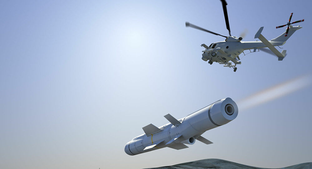 Trong cuộc thử nghiệm này, tên lửa chống hạm Venom sẽ được phóng đi từ một trực thăng bán vũ trang. Khi đang thực hiện hành trình bay trên không, tên lửa sẽ phải tự xác định, lựa chọn đúng mục tiêu trong số nhiều mục tiêu giả định xuất hiện. Nguồn ảnh: Pinterest.