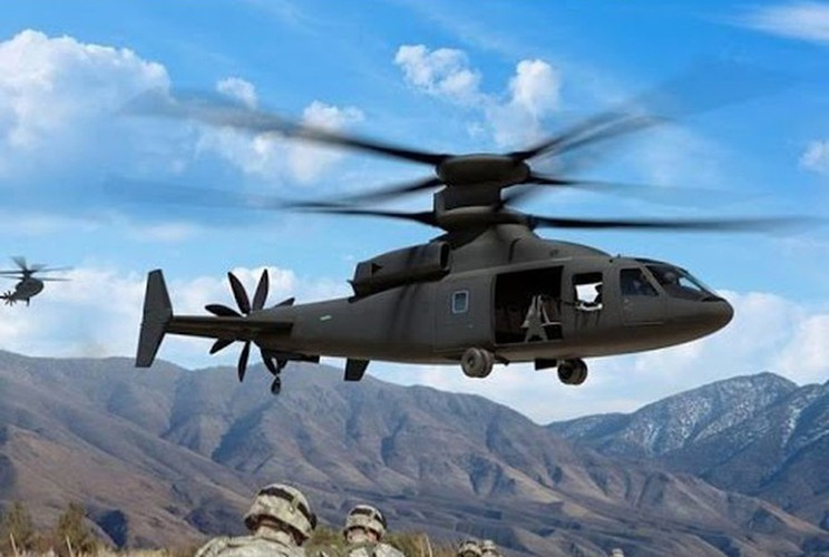 Thiết kế cánh quạt đồng trục xoay ngược chiều nhau sẽ giúp trực thăng không cần phải có cánh quạt đuôi để giữ thăng bằng