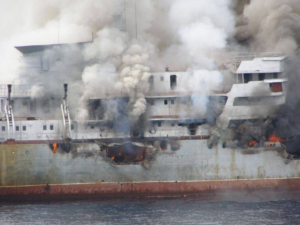 Sở dĩ gây ra nhiều vụ nổ ngay cả khi không mang theo ngòi nổ là do lượng nhiên liệu tên lửa còn thừa của P-500 Bazalt là khá nhiều, đủ để tăng sức công phá khi đâm vào mục tiêu. Nguồn ảnh: Rumil.