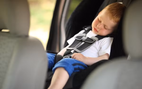 Trước khi đi xe, không nên cho bé ăn đồ béo, nhưng cần ăn chút gì đó vì tình trạng say xe sẽ tệ hơn khi bụng đói.