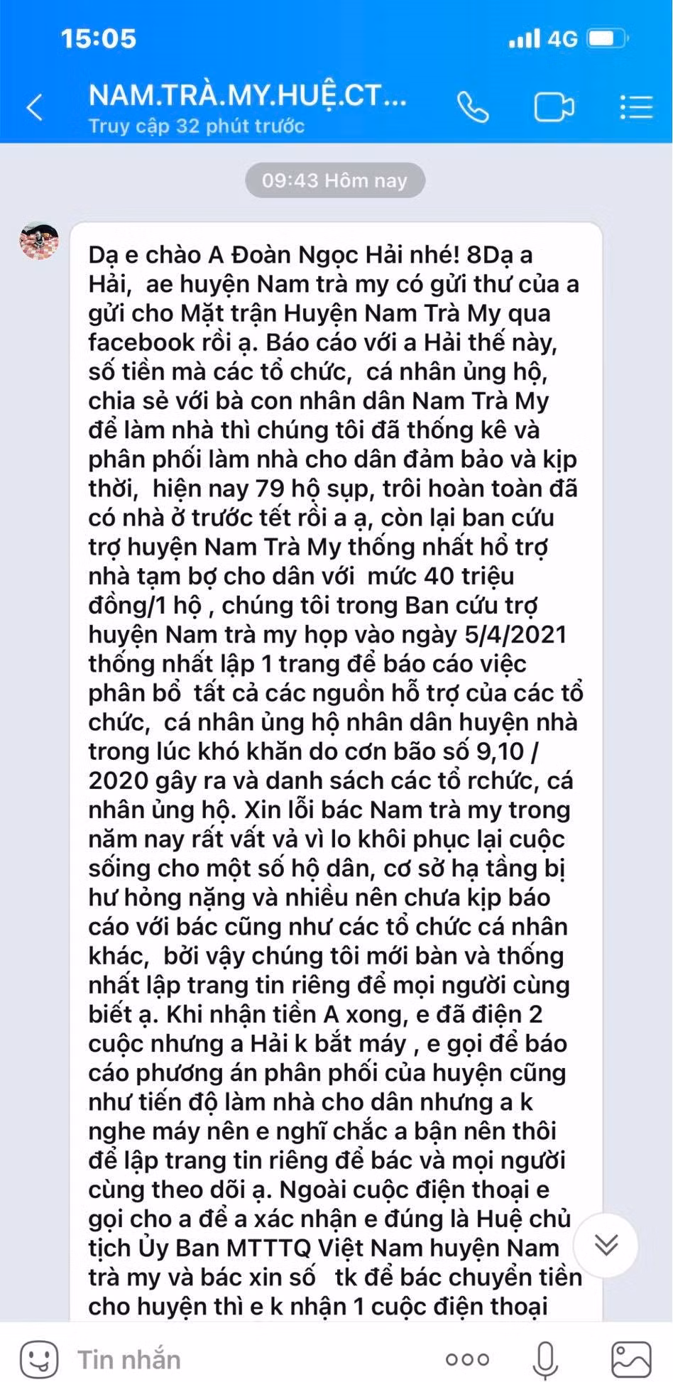 Doi lai 106 trieu dong ho tro nguoi ngheo: Ong Doan Ngoc Hai noi gi?