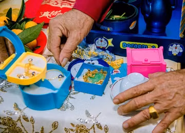 Co dau Bac Lieu trang tri an hoi theo phong cach Doraemon-Hinh-3