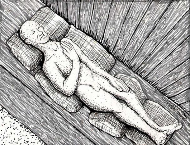 William Conant đã khai quật được thi hài người đàn ông thời tiền sử bị hóa đá tại Muldoon Hill, Colorado, Mỹ.