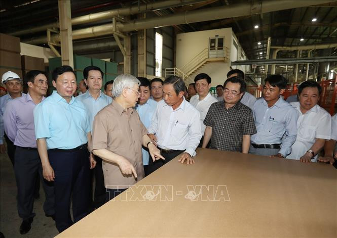 Hinh anh Tong bi thu, Chu tich nuoc lam viec tai Kien Giang-Hinh-2