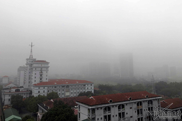 Du bao thoi tiet 3/4: Ha Noi co suong mu va mua phun