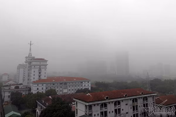 Du bao thoi tiet 3/4: Ha Noi co suong mu va mua phun