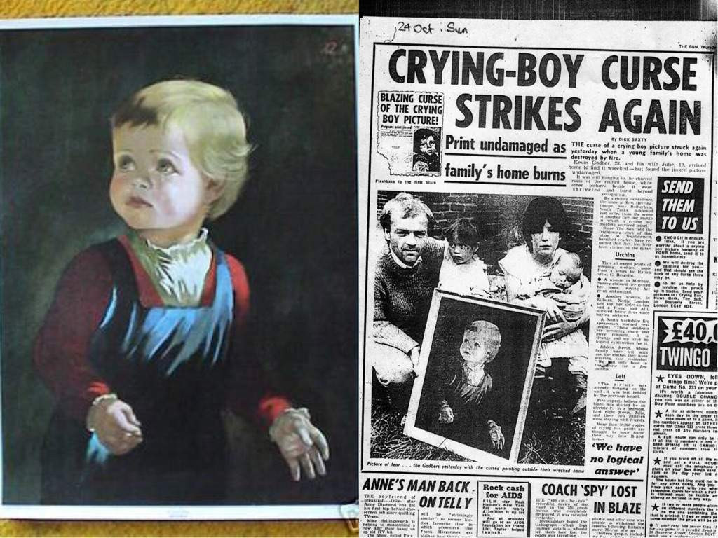 Nguyên nhân gây ra những vụ hỏa hoạn này thường là do: chập điện, tàn thuốc lá... Tuy nhiên, nhân viên điều tra không thể lý giải vì sao mọi vật dụng trong nhà bị thiêu rụi thì bức tranh lại còn nguyên vẹn.