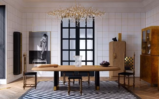 Thoáng nhìn người ta sẽ nghĩ đây là phòng ngủ của vua chúa thời cổ đại.