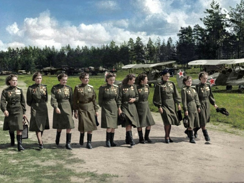 Bóng hồng Liên Xô đã góp phần không nhỏ vào chiến thắng chống phát xít Đức.