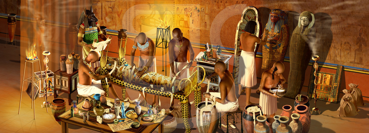 Trong 70 ngày này, những thợ ướp xác sẽ thực hiện tỉ mỉ từng công đoạn để thi hài người quá cố không bị thối rữa.