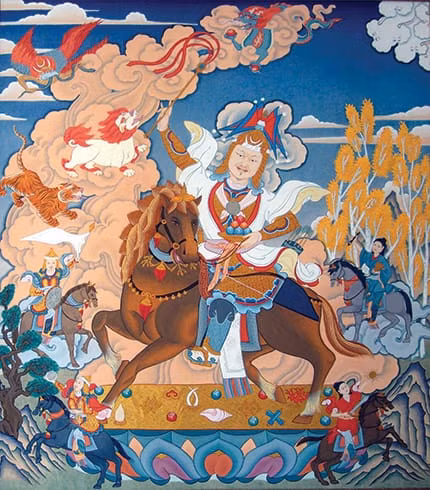 Theo các chuyên gia, bản anh hùng ca về cuộc đời vua Gesar có niên đại khoảng 1.000 năm tuổi.