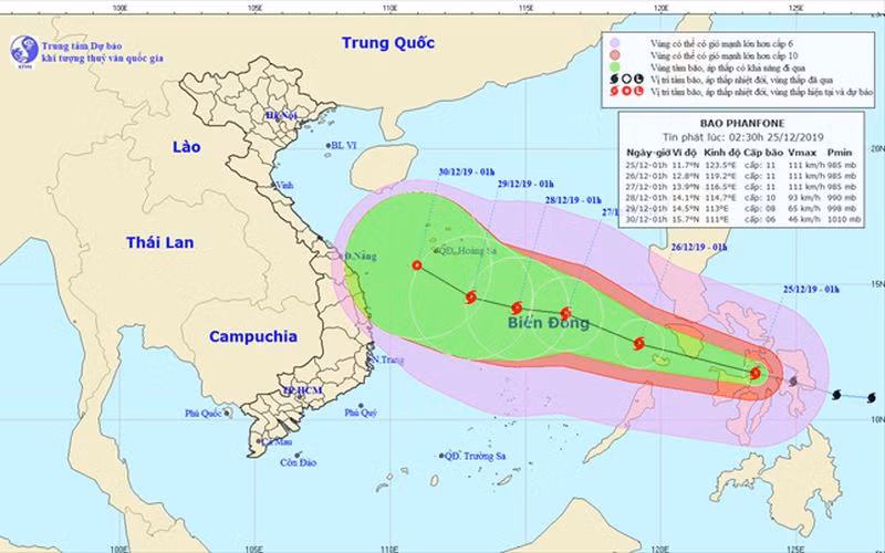 Bao Phanfone gay gio manh giat cap 11 dang tien vao Bien Dong