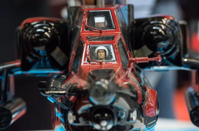 Mô hình trực thăng tấn công Mil Mi-28NE được hãng Mil mang tới HeliRussia-2015.