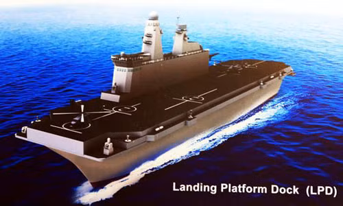 Tàu tấn công đổ bộ của Trung Quốc.