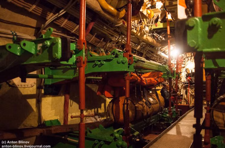 Tàu ngầm có thể mang 22 quả ngư lôi, thủy lôi, 4 tên lửa vác vai và vũ khí cá nhân cho thủy thủ.