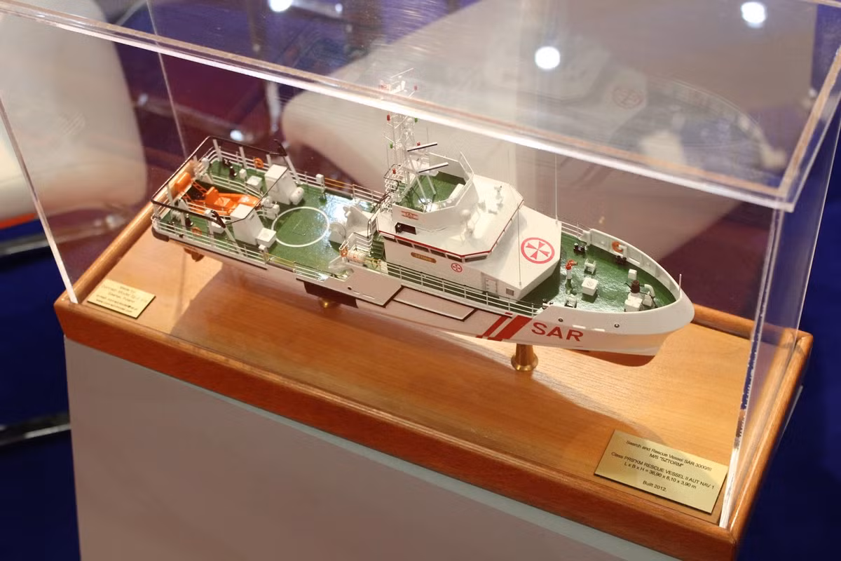 Mô hình tàu tìm kiếm và cứu hộ SAR của Ba Lan.