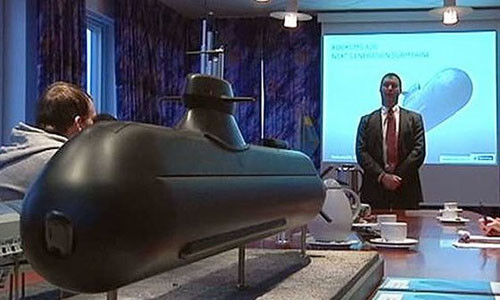 Mô hình tàu ngầm A-26 của hãng Saab Thụy Điển.