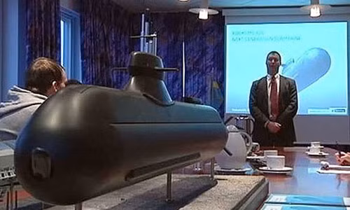 Mô hình tàu ngầm A-26 của hãng Saab Thụy Điển.