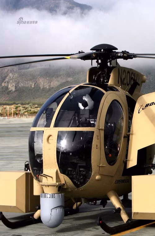 MH-6 được trang bị động cơ T63-A-5A hoặc T63-A-700 với tốc độ di chuyển tối đa 282km/h và có tầm hoạt động 430km.