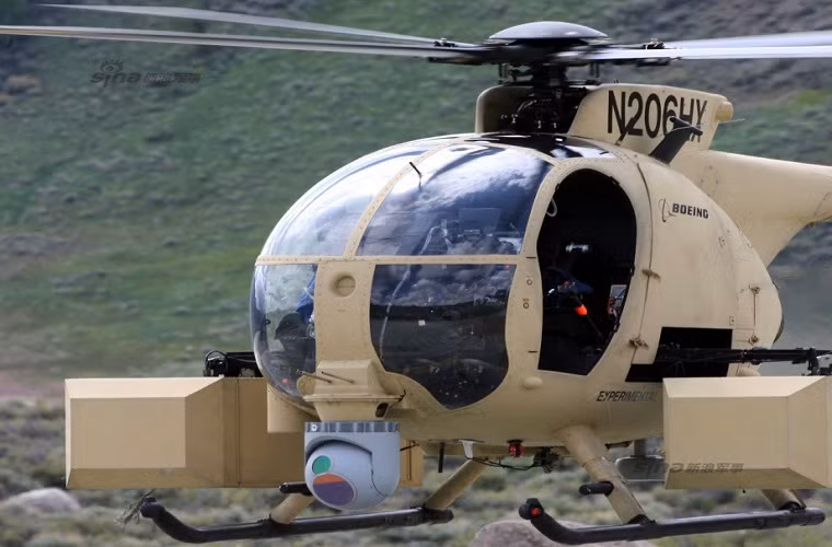 Mới đây, các hình ảnh đầu tiên về biến thể trực thăng không người lái MH-6M của Hải quân Mỹ đã được công bố.