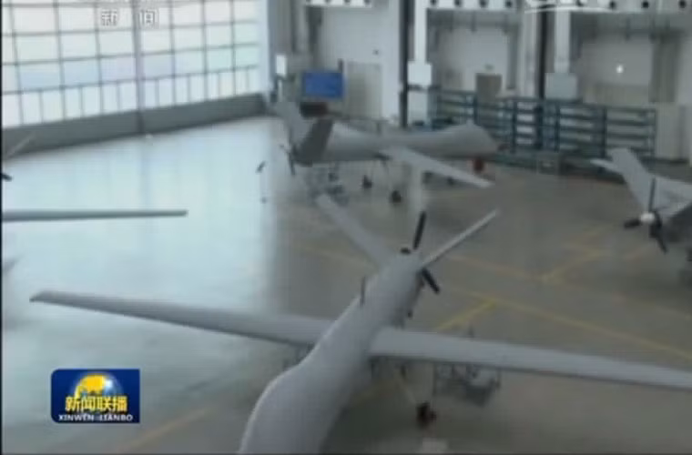 Hình ảnh cho thấy UAV Dực Long đã được sản xuất loạt mức độ thấp.