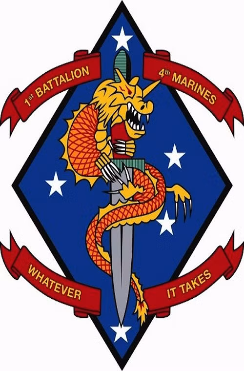 Tiểu đoàn 1, đơn vị Thủy quân Lục chiến số 4: đóng quân tại căn cứ Pendleton, California với quân số khoảng 800 binh sĩ. Trận chiến đầu tiên mà đơn vị này tham gia là tại Cộng hòa Dominica vào năm 1916, với phương châm hoạt động là: “Bất cứ điều gì mà hải quân cần”.