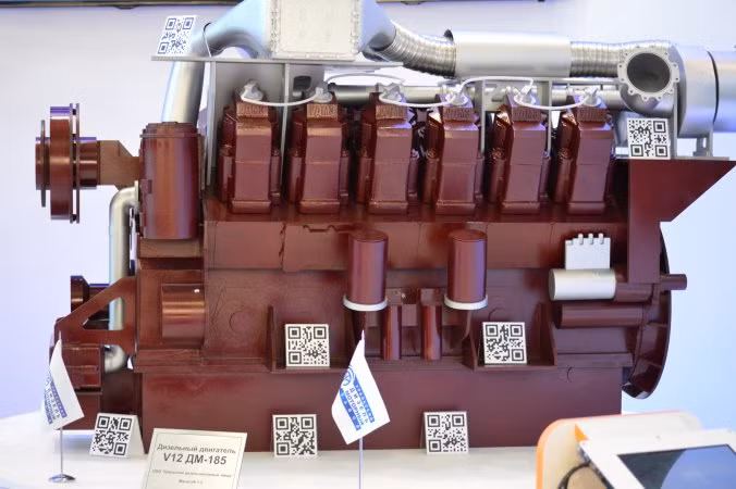 Động cơ thế hệ mới V12 DM-185 có thể dùng cho các tàu nổi, tàu hộ tống và cả tàu ngầm.