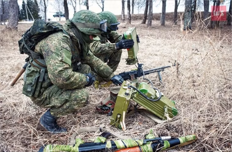 Gắn radar lên thân súng máy PK.