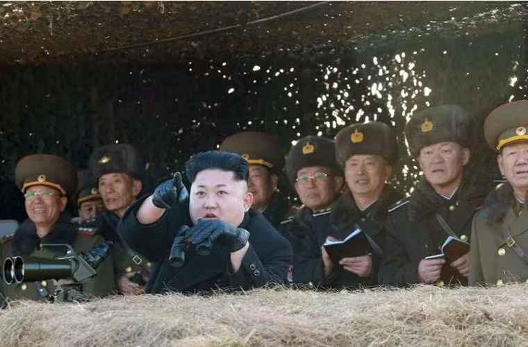 Muc kich Quan doi Trieu Tien tap danh TSB My