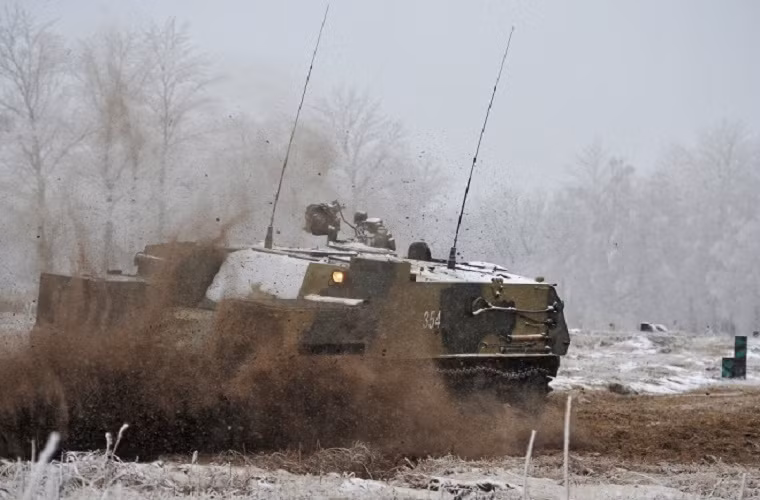 Trong ảnh là một chiếc BTR-MD trong quá trình thử nghiệm.