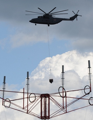 Đứng sau Nga là Kazakhstan. Ảnh: trực thăng Mi-26.