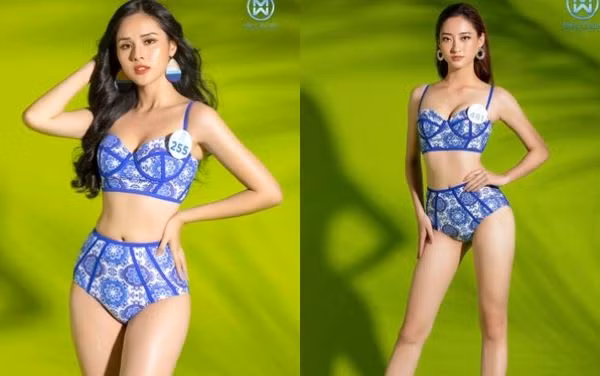 Ở phần chụp hình bikini, bạn gái Trọng Đại lộ rõ khuyết điểm trong cách pose dáng. Mặc dù đã có kinh nghiệm chinh chiến ở những cuộc thi sắc đẹp trước đó. Huyền Trang vẫn không cải thiện được kỹ năng này. Còn Thùy Linh vẫn thi hút mọi ánh nhìn với thân hình nóng bỏng cùng biểu cảnh lạnh lùng.