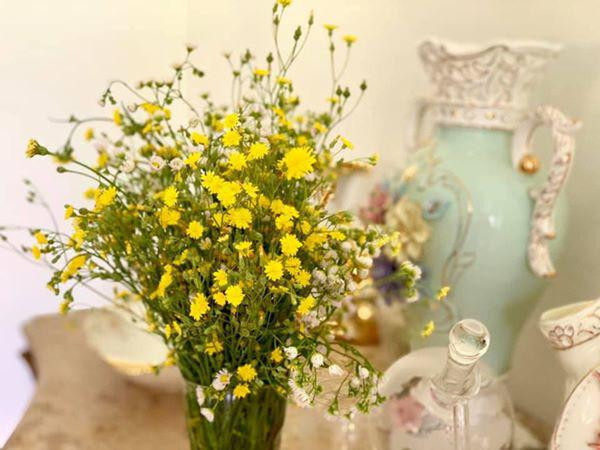 Trong căn biệt thự, Mỹ Lệ trồng rất nhiều loài hoa rực rỡ đầy màu sắc. Đây cũng là nơi nghỉ dưỡng tuyệt vời của gia đình cô mỗi khi có thời gian.