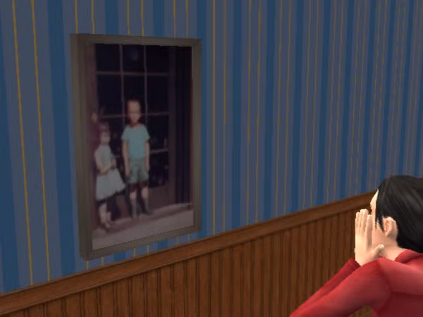 Bức tranh này gây chú ý với đôi mắt đen sì đầy ám ảnh của bé gái. Trên tay bé gái còn cầm một thiết bị kỳ lạ. Vào năm 1984, John Marley qua đời. Về sau, bức tranh "Hands Resist Him" biến mất một thời gian.