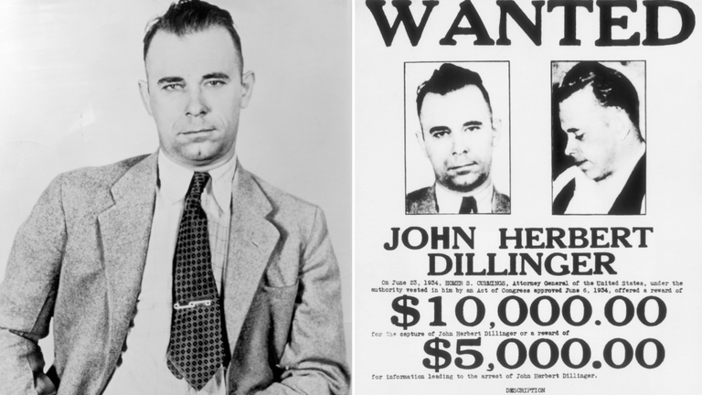 Vào ngày 12/10/1933, Dillinger được một nhóm bạn tù mạo danh là cảnh sát bang Indiana. Theo đó, chúng giải cứu được Dillinger ra khỏi nơi giam giữ.