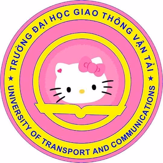 Ngoài bức ảnh cho thấy trường đại học ở HN phủ sơn hồng, dân mạng còn truyền tay nhau một logo với dòng chữ Trường Đại học Giao thông Vận tải theo một thiết kế hoàn toàn mới. Toàn bộ logo được làm nổi bật bằng hai màu hồng, vàng và chính giữa có hình đầu mèo Hello Kitty.