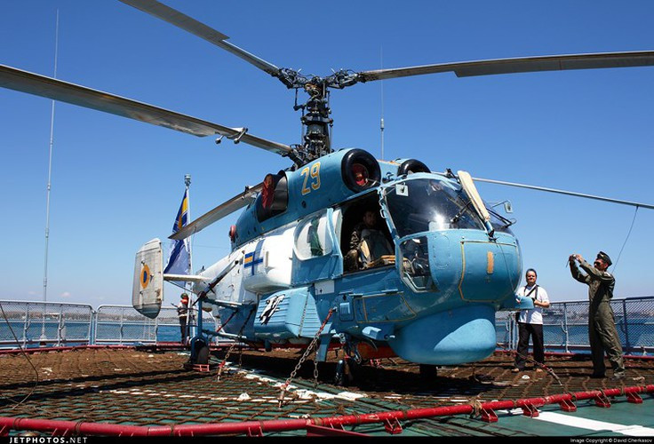 Trực thăng Ka-27 có thể mang được tối đa 5,5 tấn hàng hóa. Ảnh: Jetphotos