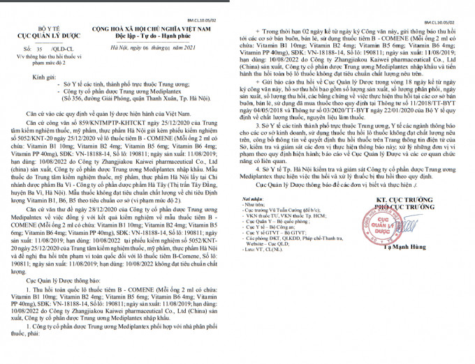 Duoc Mediplantex san xuat thuoc kem chat luong, om quy dat khung?-Hinh-3