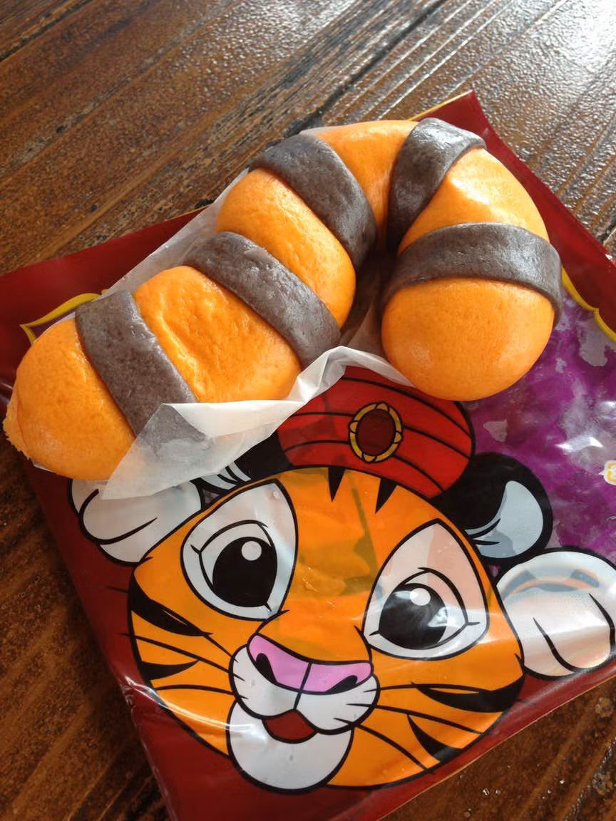 Món bánh bao hình chú hổ một linh vật nổi tiếng khác trong thế giới Disney.