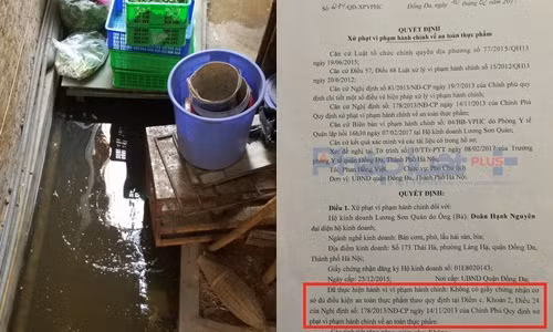 Khong dam bao an ATTP, nha hang Luong Son Quan bi phat nang