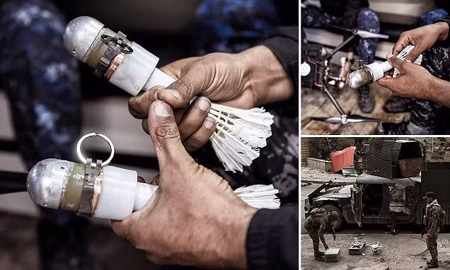 Những quả đạn 40 mm thậm chí còn được gắn thêm cả quả cầu lông ở phía sau để tăng độ chính xác và có thể xoay trên không. Nguồn ảnh: Longroom.