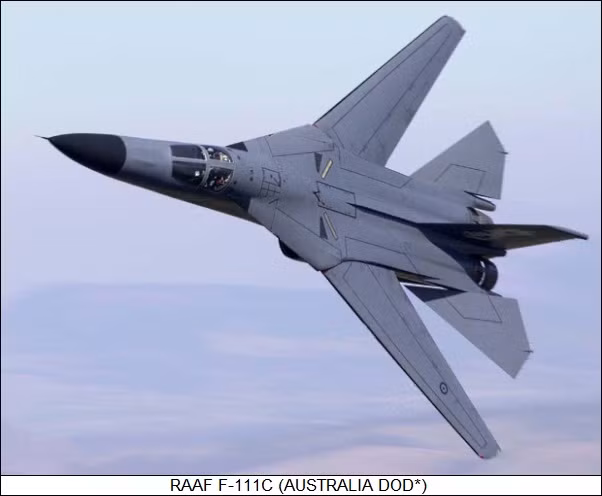 Về hệ thống vũ khí F-111 được trang bị một pháo Vulcan 6 nòng kèm theo đó là 9 giá treo vũ khí trong đó có 8 giá treo dưới cánh và một giá treo ở bụng máy bay cho phép nó mang theo tối đa 14,3 tấn bom. Nguồn ảnh: Vector.