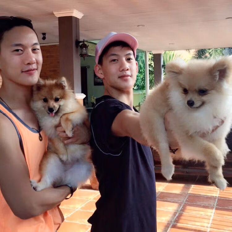 Cùng sở thích âm nhạc, cùng yêu quý những chú chó...