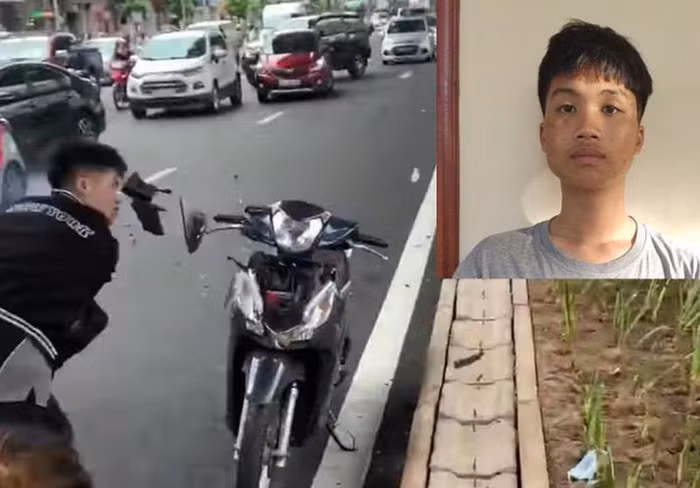 Bat tam giam thanh nien dap pha xe nguoi di duong o Ha Noi-Hinh-2