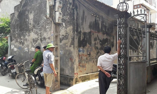 Hiện trường nơi xảy ra vụ việc.