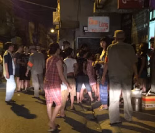 Hiện trường nơi phát hiện đôi nam nữ tử vong.